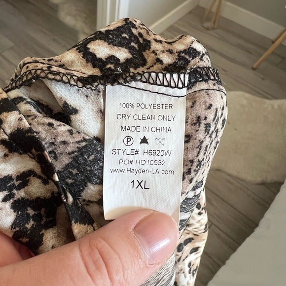 Hayden Snake Print Tank Top - 1X - Picture 6 of 6